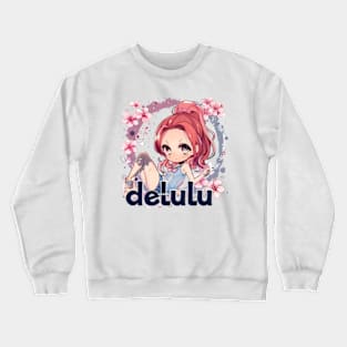 Delulu Anime Girl Crewneck Sweatshirt